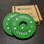 <transcy>URKRAFT calibrated rubber-coated weight discs</transcy>