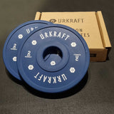 <transcy>URKRAFT calibrated rubber-coated weight discs</transcy>